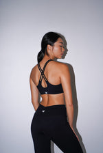 Load image into Gallery viewer, Self Care Sports Bra - Midnight Black

