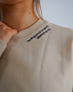 Load image into Gallery viewer, Feel Casual Quoted Sweatshirts - Latte
